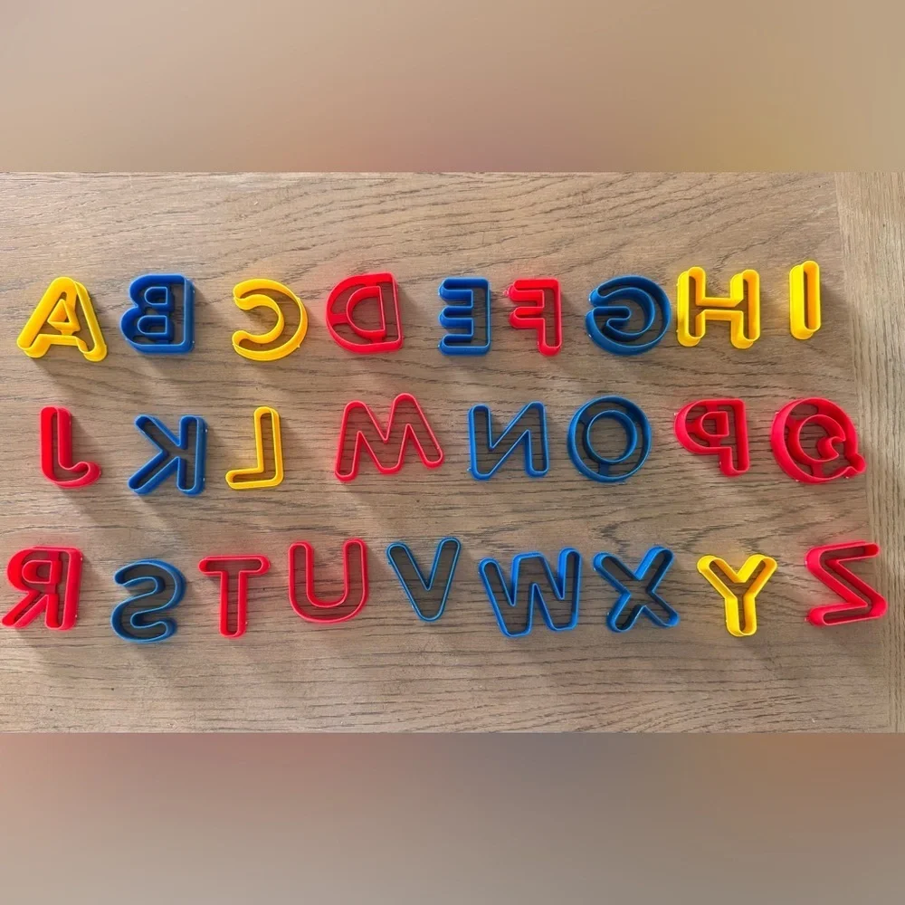 Colorful Alphabet Cookie Cutters Set